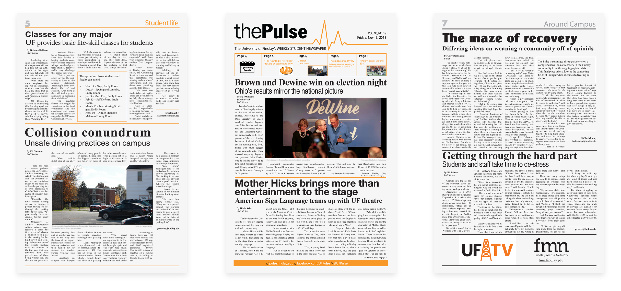 The Pulse newspaper before the redesign